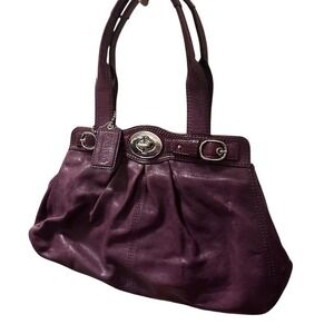 Purple coach bag